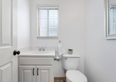 clean white bathroom